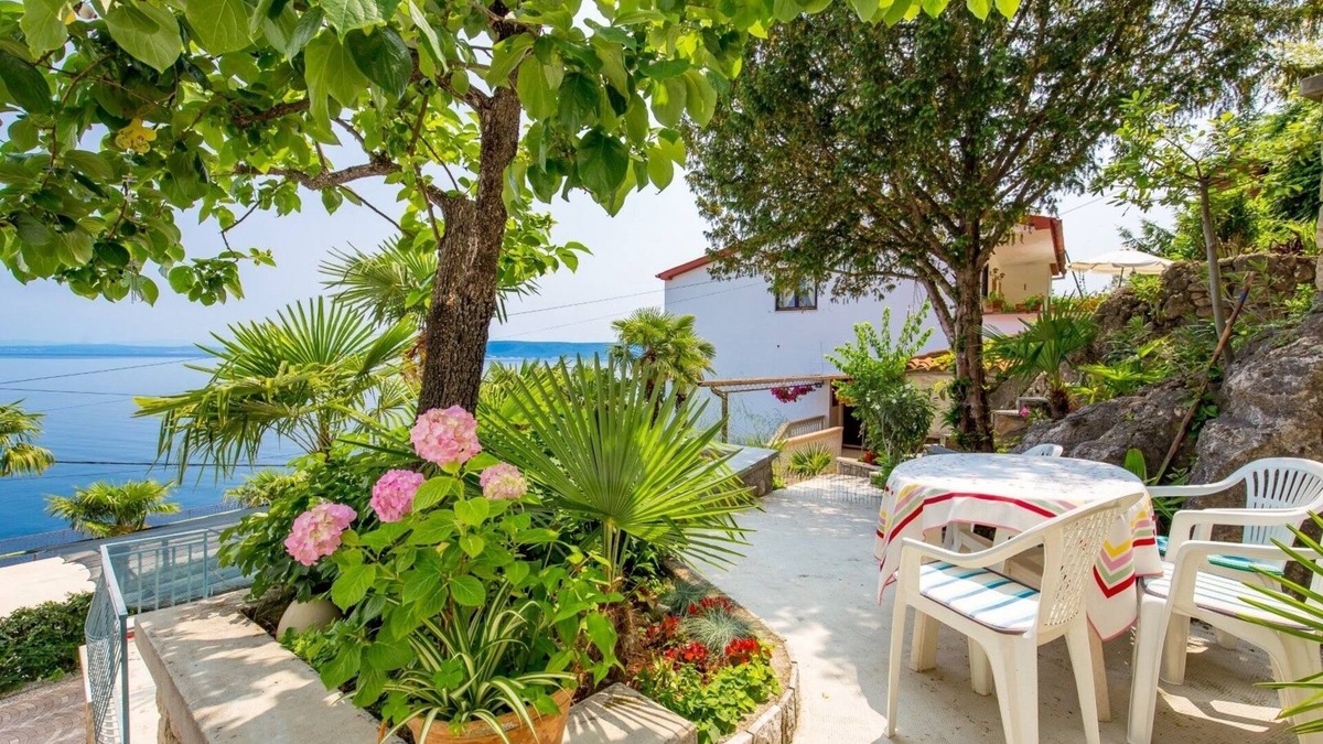 Obrs Apartment | One bedroom apartment with terrace and sea view Mošćenička Draga, Opatija (A-7766-e)