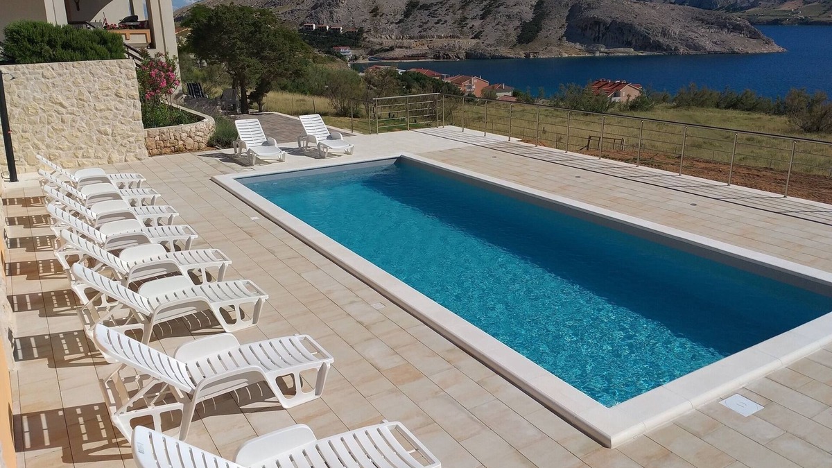 Zrce Apartment | One bedroom apartment with terrace and sea view Metajna, Pag (A-6389-c)