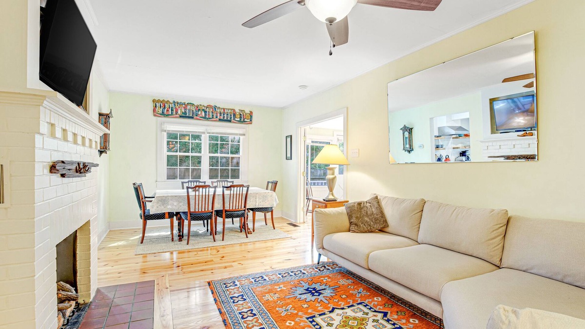 Folly Beach House | One Block to the Beach Cute Home w/Deck, Garden Patio, Central AC & WiFi