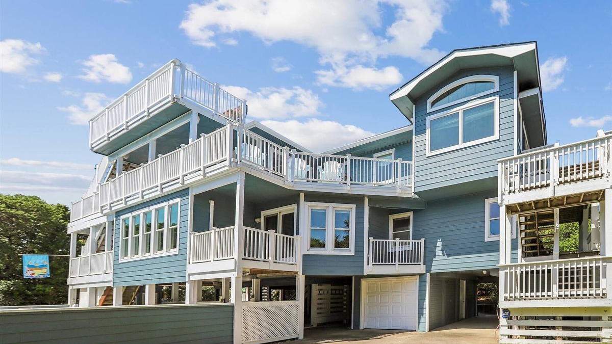 Southern Shores House | ONLY 370 feet to beach access! HUGE LOADED home! Private Pool, Hot Tub, Game room with Pool Table!