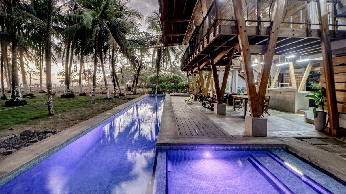 Javilla House | Open, dog-friendly, beachfront house with a private pool, pool spa, & WiFi