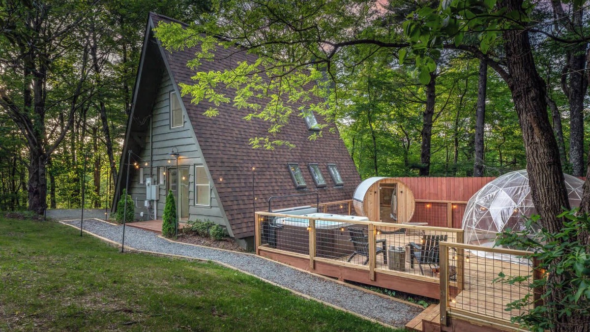 Blowing Rock Cabin | OPEN MT Luxe A-Frame w/Dome, Hot Tub & Sauna