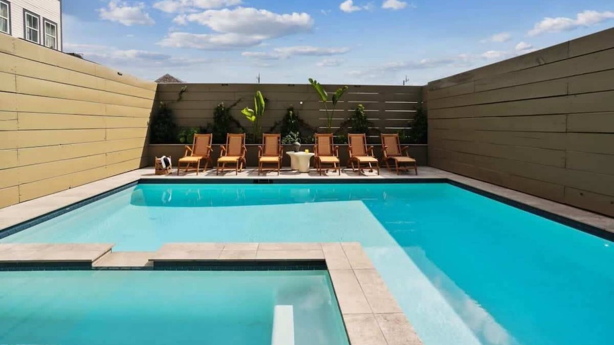 Faubourg Lafayette House | Opulent New Construction | Heated Pool & Spa