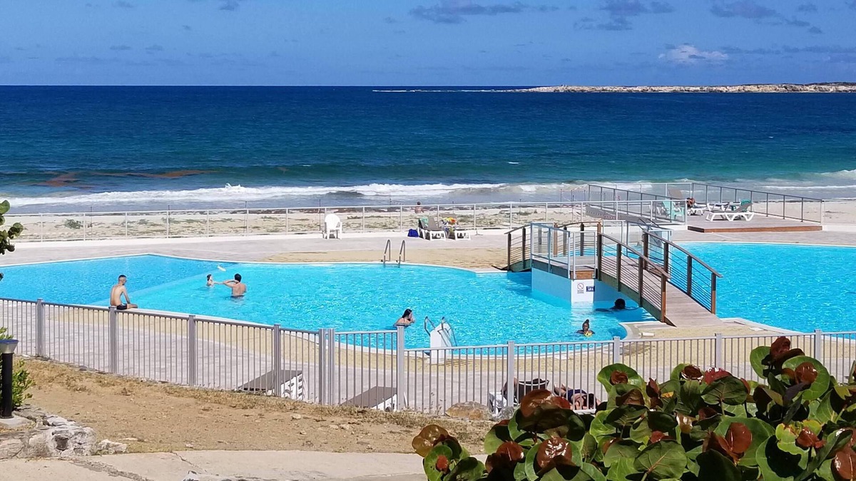 Orient Bay Apartment | Orient Bay Beach Studio, Ocean View, Patio/Terrace, King Bed, Kitchen