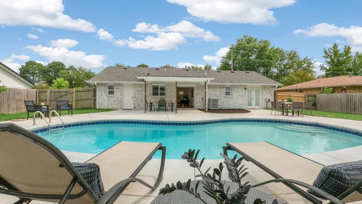 Bentonville House | Osage Oasis: Pool, Hot Tub, Near Downtown & Trails