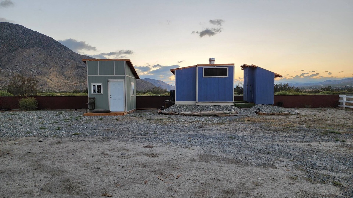 Cabazon Cabin | Our Off-Grid Tiny Cabin awaits you and your desert adventure. Sleeps up to 3.
