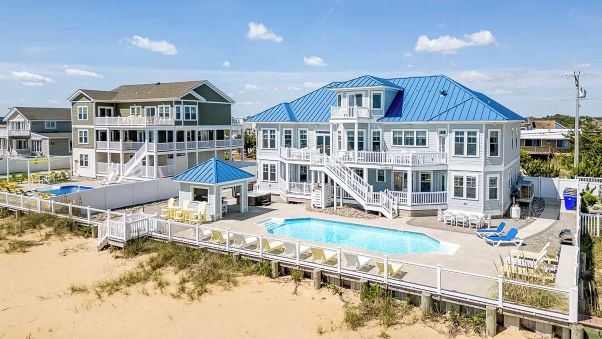 Sandbridge House | Over the Moon | Oceanfront | Private Pool and Hot Tub
