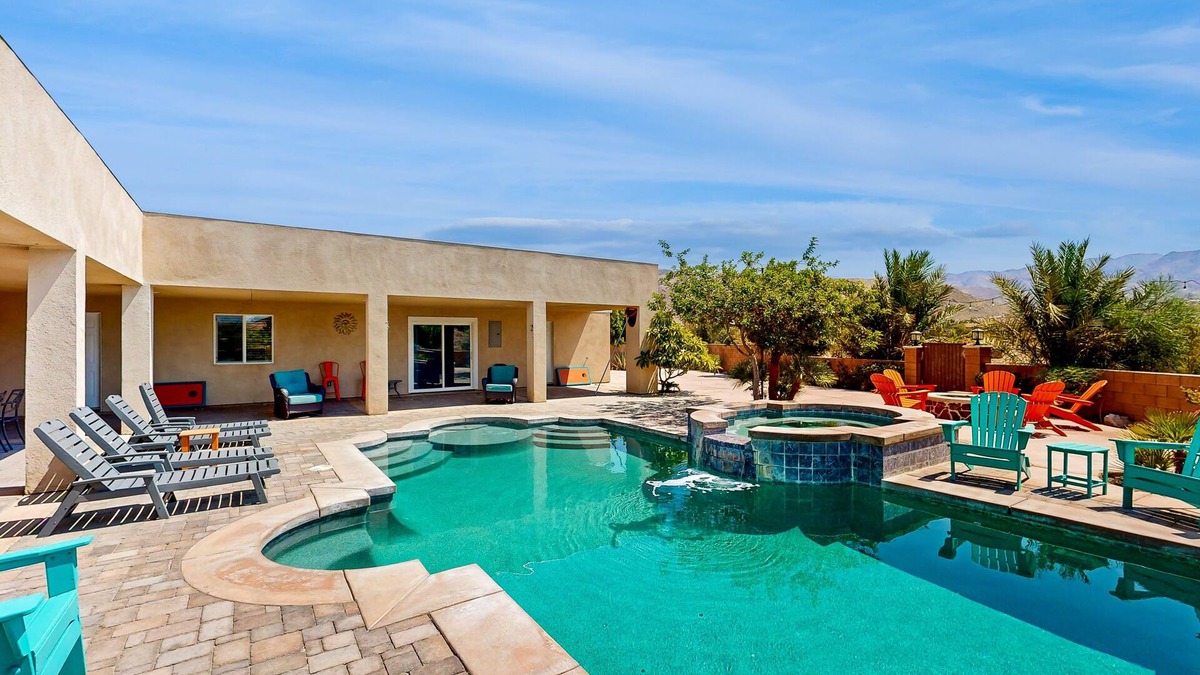Indio Hills House | Painted Hills desert retreat with 5-acre compound with saltwater pool & spa