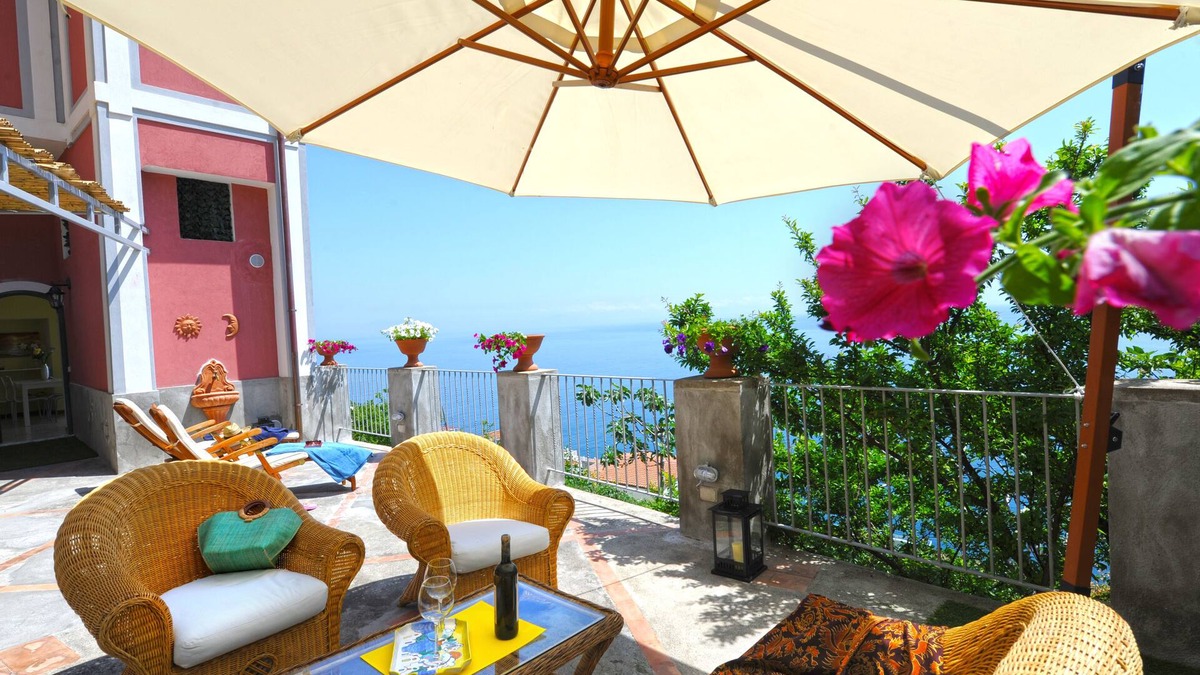 Praiano Villa | Palazzo Rocco - Villa Red Moon in Love - 1 Room - 1 bath - 4 person - Sea 500 mt
