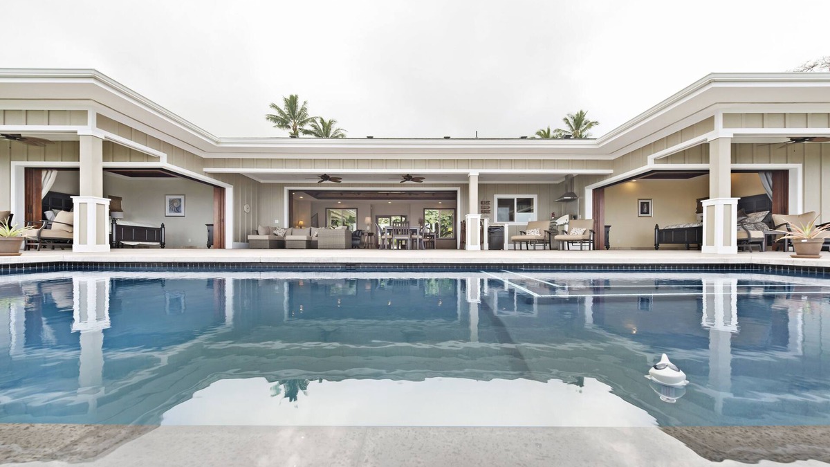 Kailua-Kona House | Palekaiko Estate Luxurious Ocean View 2 Masters Pool