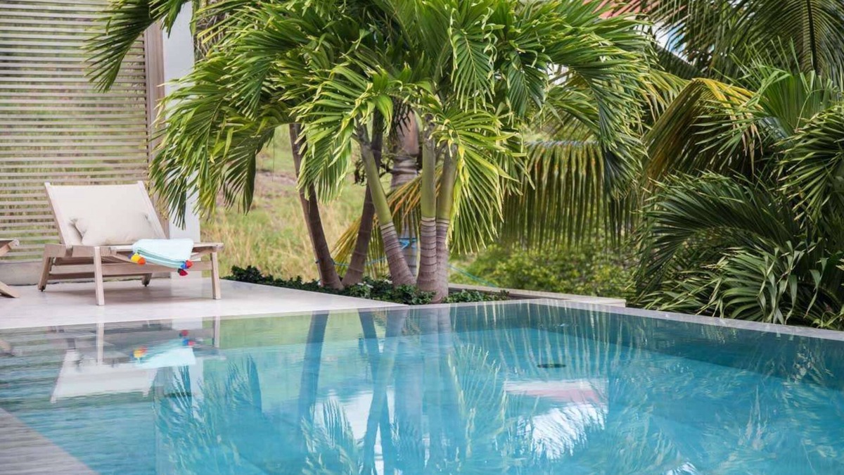 Grand Cul-de-Sac Villa | PALM - a private setting in the hills above the Grand Cul de Sac lagoon