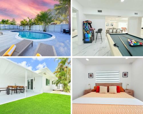 Central Fort Lauderdale House | Palm House Near Beach, Game Room, Pool & King Beds