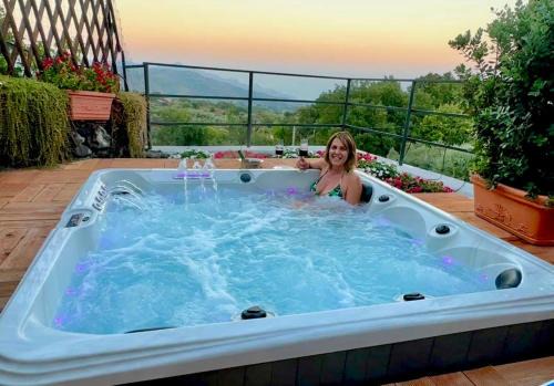 Piedimonte Etneo Villa | Palmento House Amazing View and Private Mini SPA