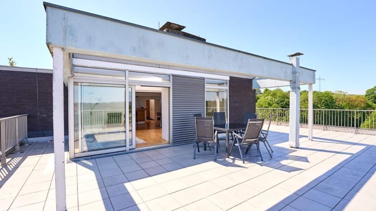 Daun Apartment | PanoramaSicht - Daun from above - 4-bed vacation apartment shower/WC, 2 bedrooms