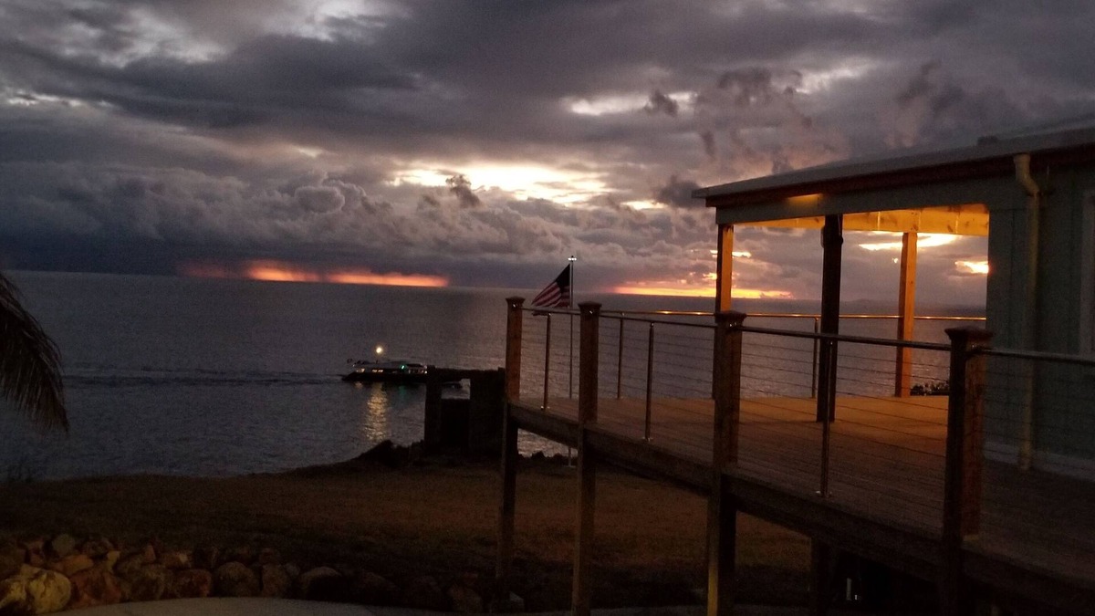 Estate Western Water Island House | Panoramic Caribbean sunset views.