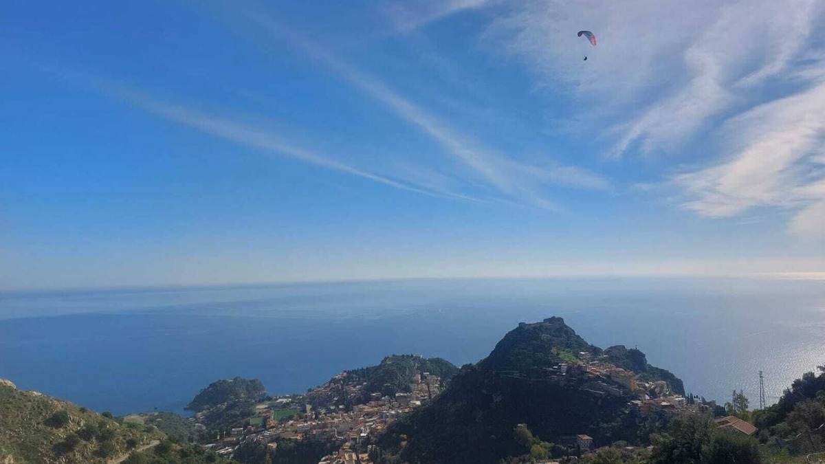 Castelmola Apartment | Panoramic cottage 100 mt from the main square view Taormina and Calabria