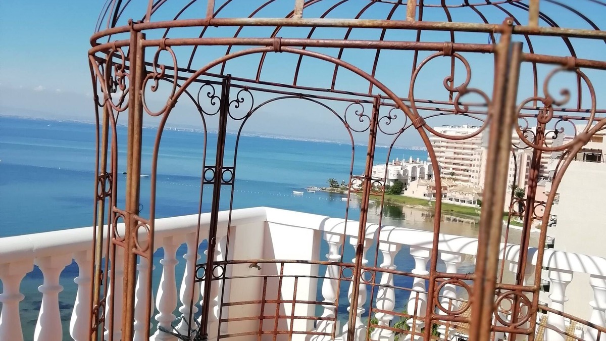 San Javier Apartment | Panoramic terrace with 220 ° view on the Mar Menor, and in the distance Cabo de Palos