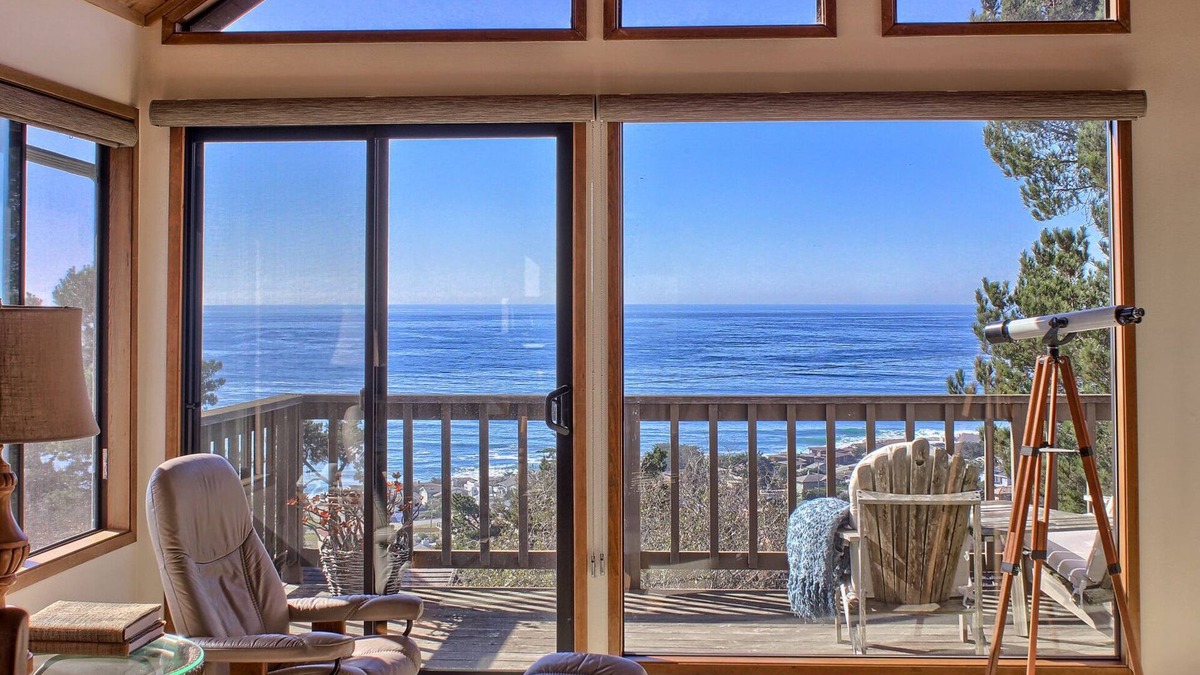 Marine Terrace House | Panoramic Views From This Monthly Rental in Cambria! Stunning!