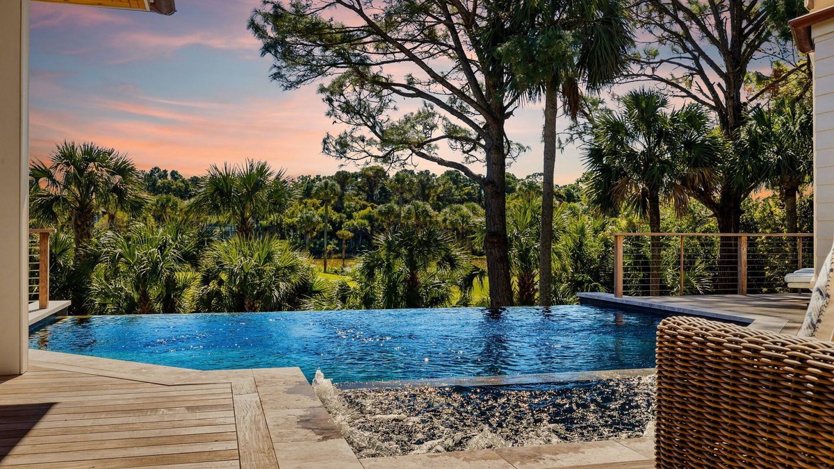 Vanderhorst Plantation House | Panoramic Views! Infinity pool & hot tub. Easy, private layout!