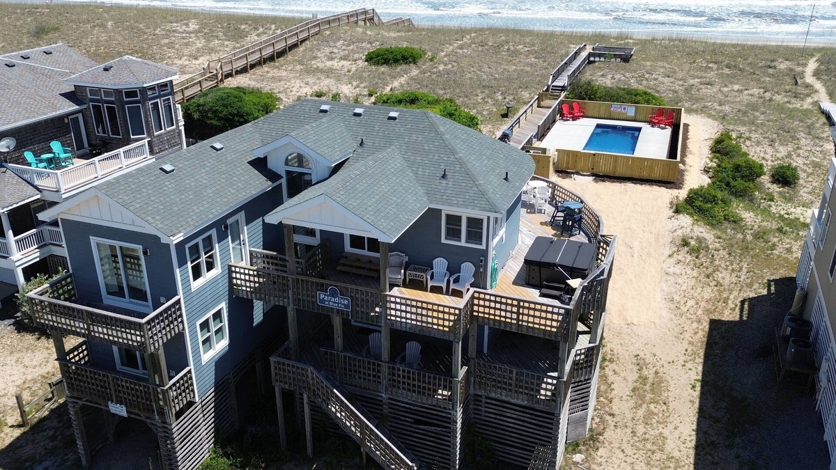 Carova Beach House | Paradise at Blue Fin! Oceanfront with new private pool, 4x4