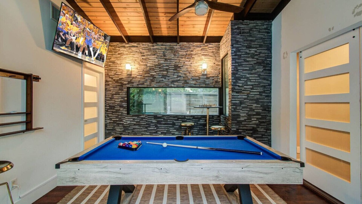 Westbury Apartment | Paradise Retreat: Heated Pool, Jacuzzi & 75” TV