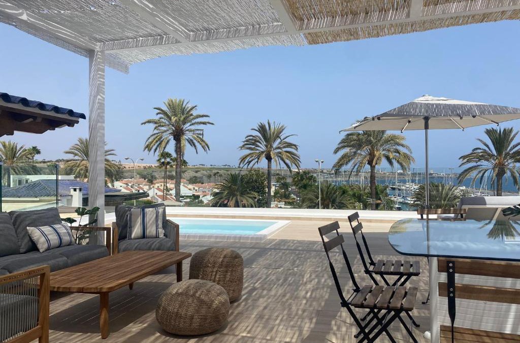 Pasito Blanco Villa | Pasitoblanco Porto Mare 45 Seaview Villa prívate heated pool