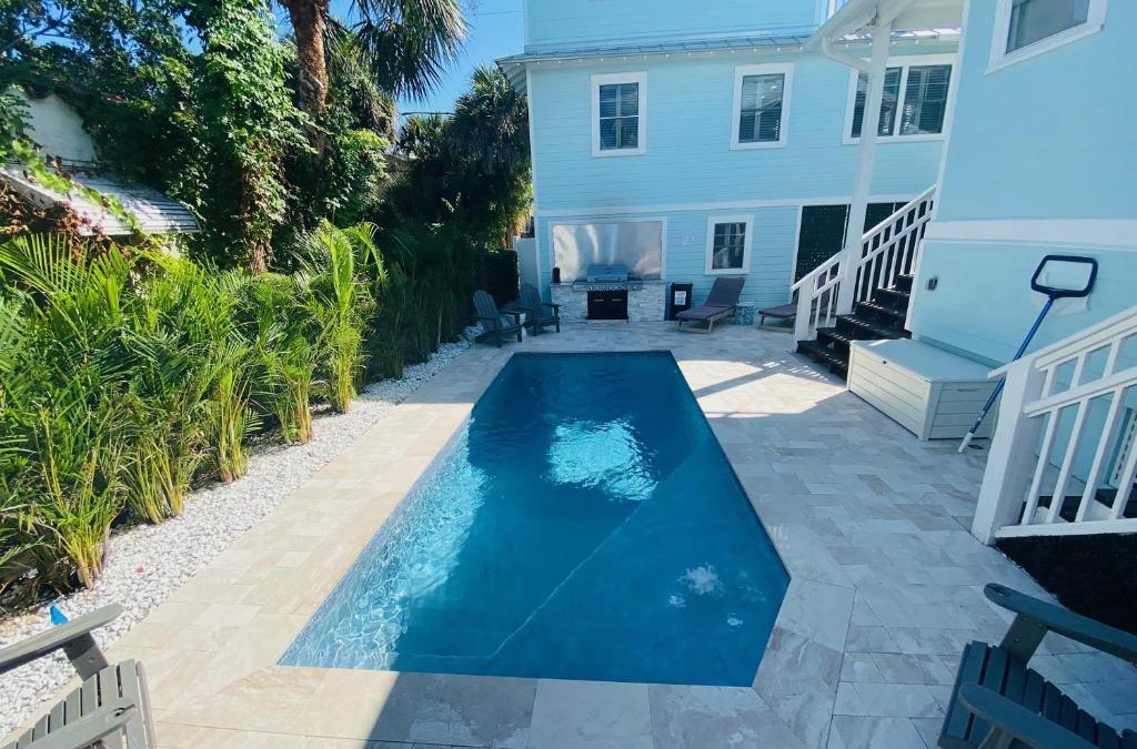 Pass-a-Grille House | Pass-A-Grille Key West Style Main House Pool BBQ