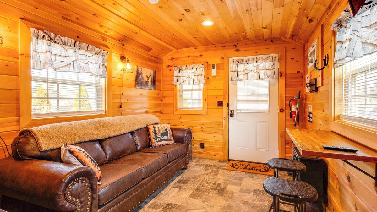 Sevierville Cabin | Patio, Fire Pit & Grill: Central Sevierville Cabin