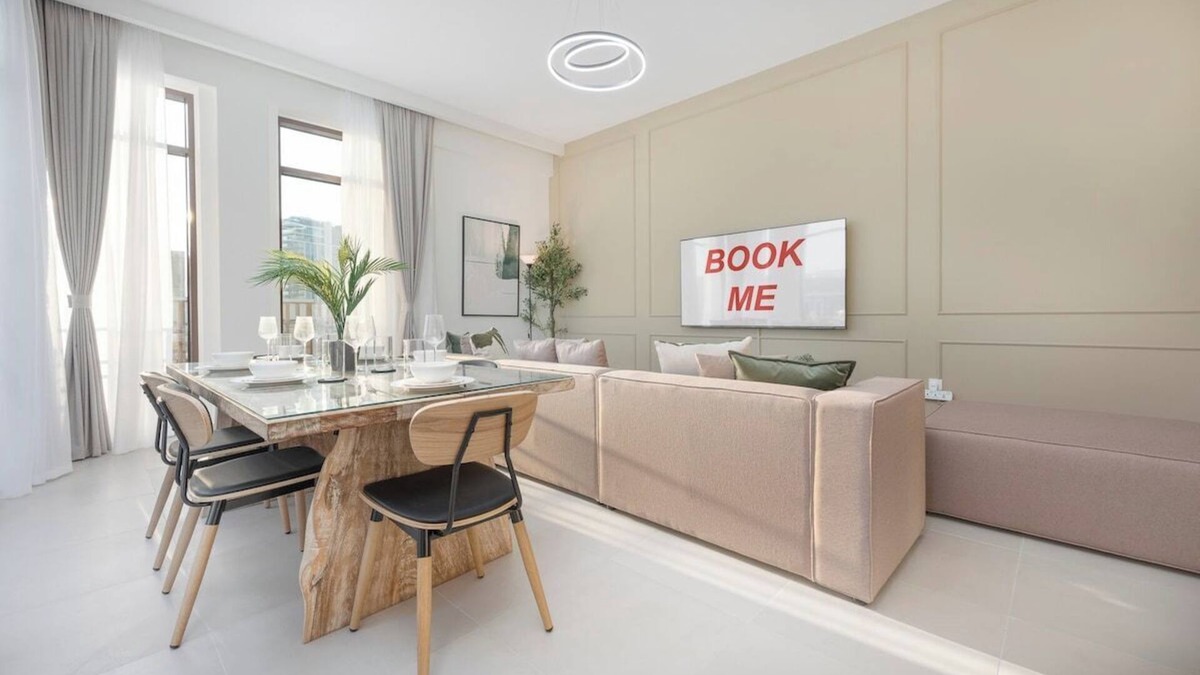 Dubai Apartment | Peaceful 4-Bedroom, Bright Kitchen Space in Dubai Creek Harbour