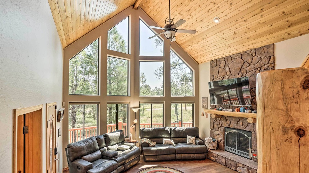Happy Jack Cabin | Peaceful Happy Jack Cabin w/ Deck & Grill!