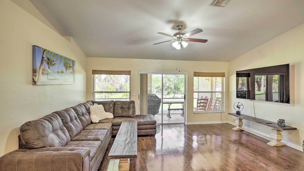 Lehigh Acres House | Peaceful Lehigh Acres Home w/Grill + Lanai!