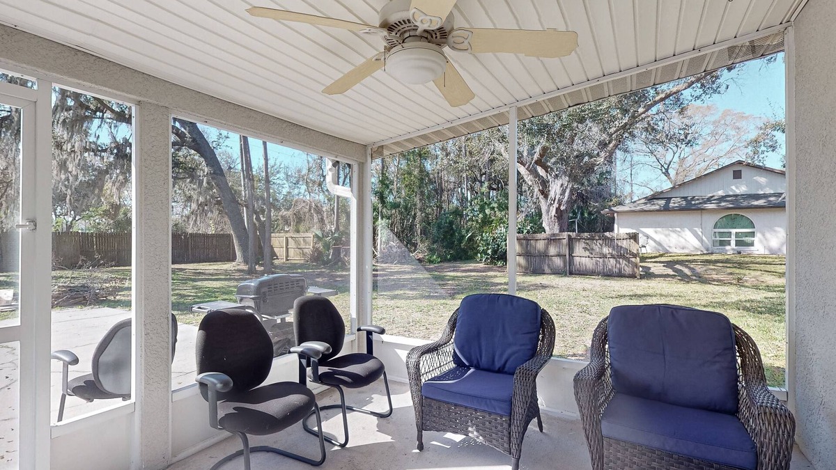 River Side Village House | Peaceful & sun-soaked home with yard & screened patio - dog-friendly - near golf
