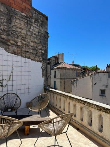 Arles City Centre Apartment | Penthouse Apartment with Large Terrace and Veranda
