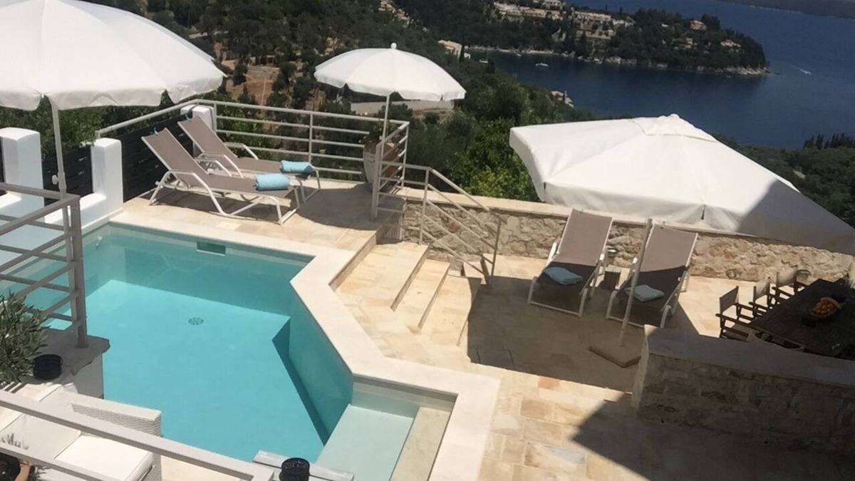 Gimari Villa | Pepe's Villa in Loustri on NE coast with private pool, WiFi, AirCon. Sleeps 4.