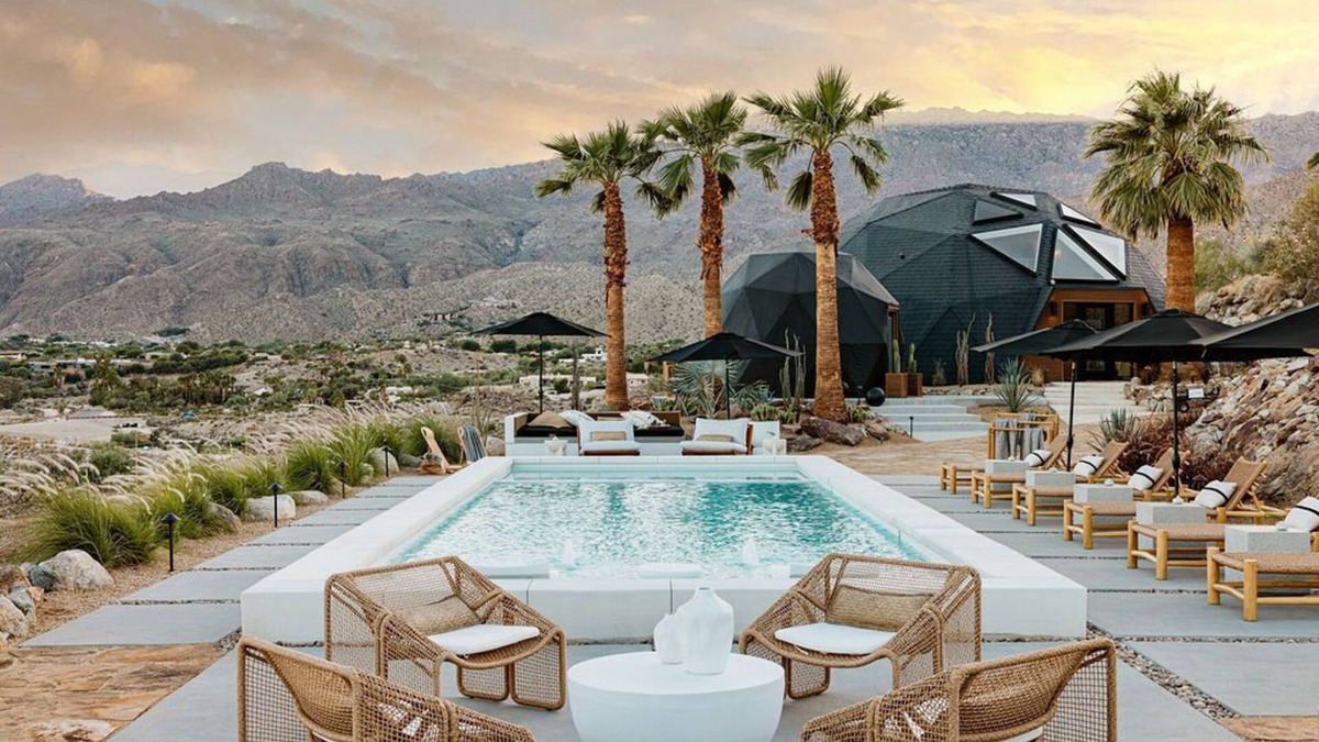 Palm Desert House | Perch – Rare Resort-Style Geo Dome w/Pickleball Redefining Group Travel Experience