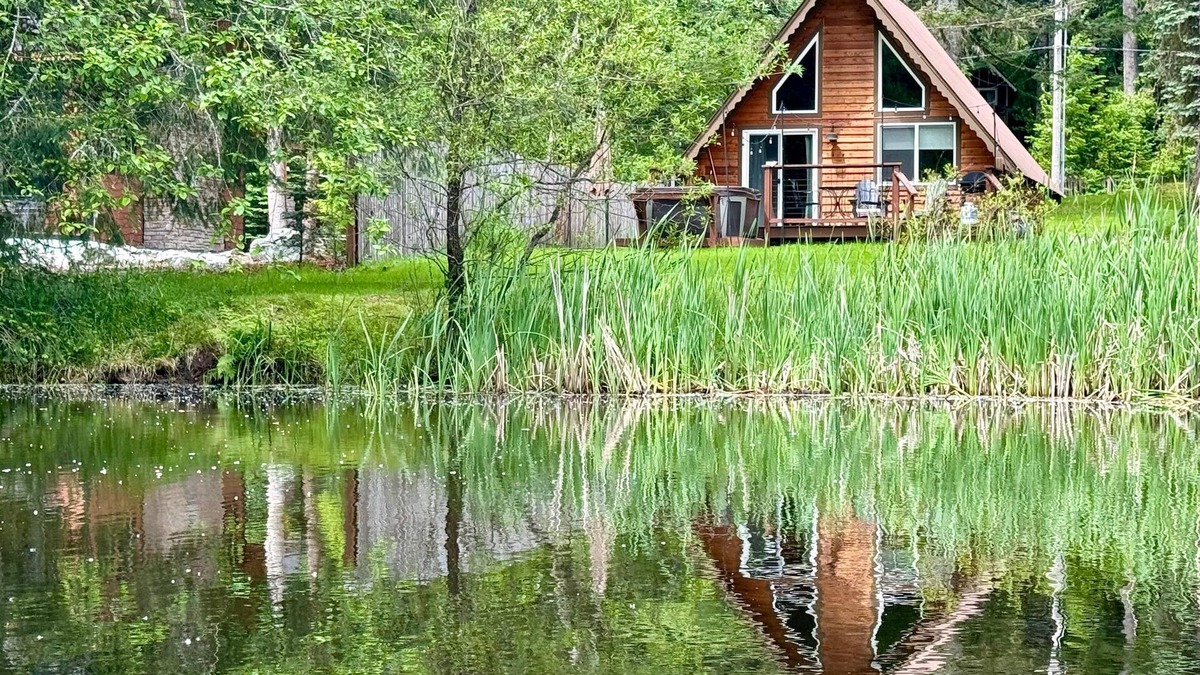 Paradise Estates Cabin | Perch - Waterfront A-Frame 2BR Cabin w/Hot Tub and Stylish Design