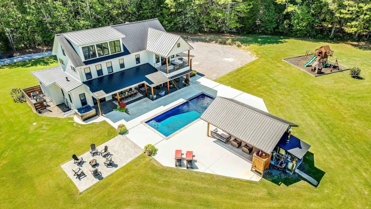Fackler House | Perfect Secluded home with Private Pool, Hot Tub, Firepit, Children's Playground