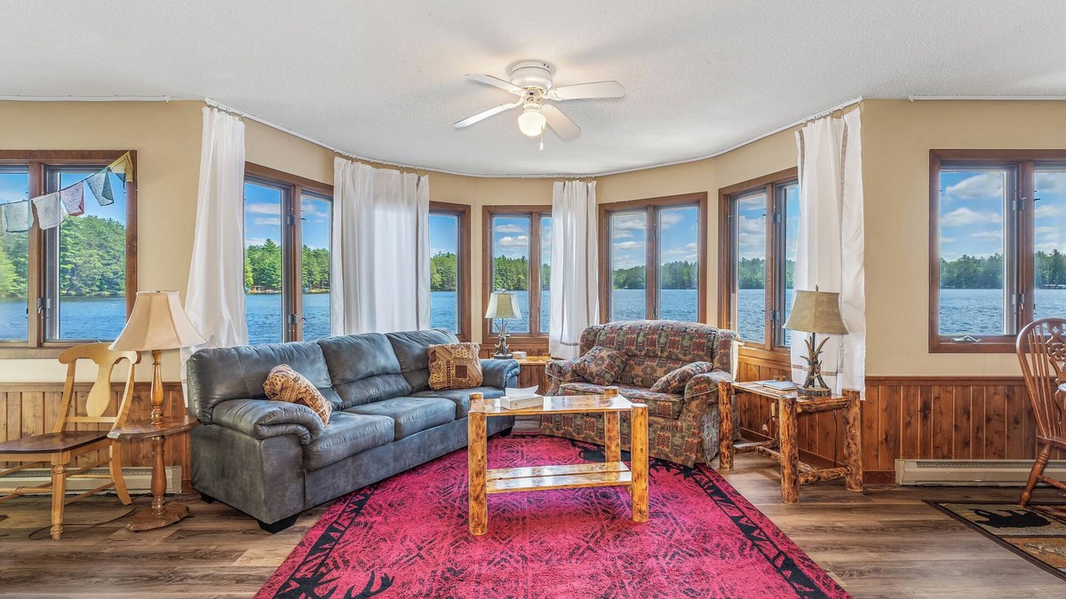 Three Lakes Cabin | Perfect Water View 2 Bed Cabin on Deer Lake in Three Lakes, Booking for summer