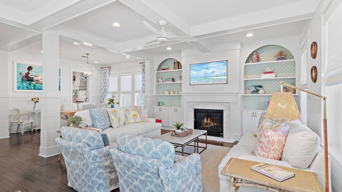 Santa Rosa Beach House | Periwinkle Shores Designer-Owned Coastal Retreat with Golf Cart, Bikes & Serene Pond Views