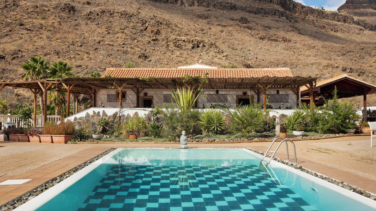Los Palmitos Villa | Pet-Friendly 'Finca Rural Los Tanquillos' with Mountain View, Pool, Wi-Fi, A/C, Terrace & Garden