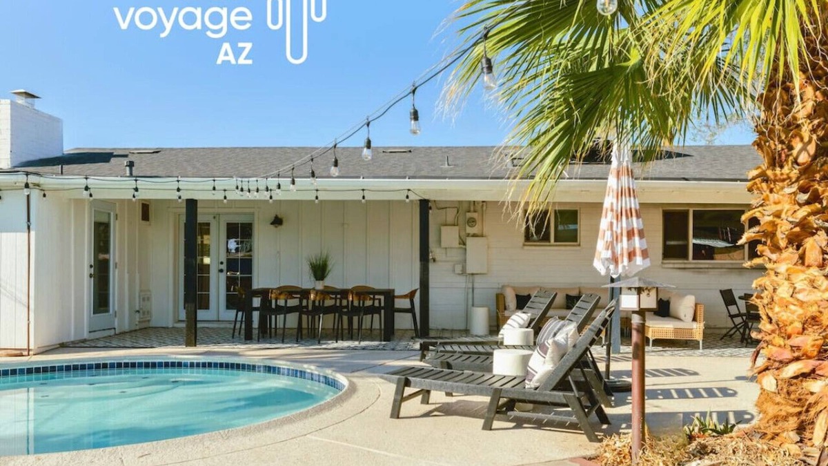 Papago Parkway House | Pet-friendly home w/heated pool, hot tub & games!