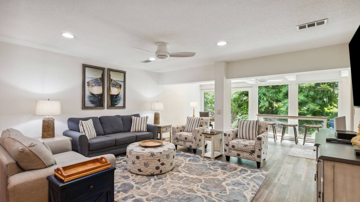 Fernandina Beach House | Pet Friendly Lagoon Villa | Across the Street from the Beach