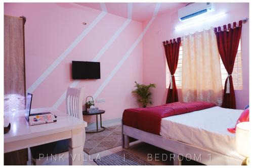 Bengaluru Villa | Pink House Villa Bangalore airport