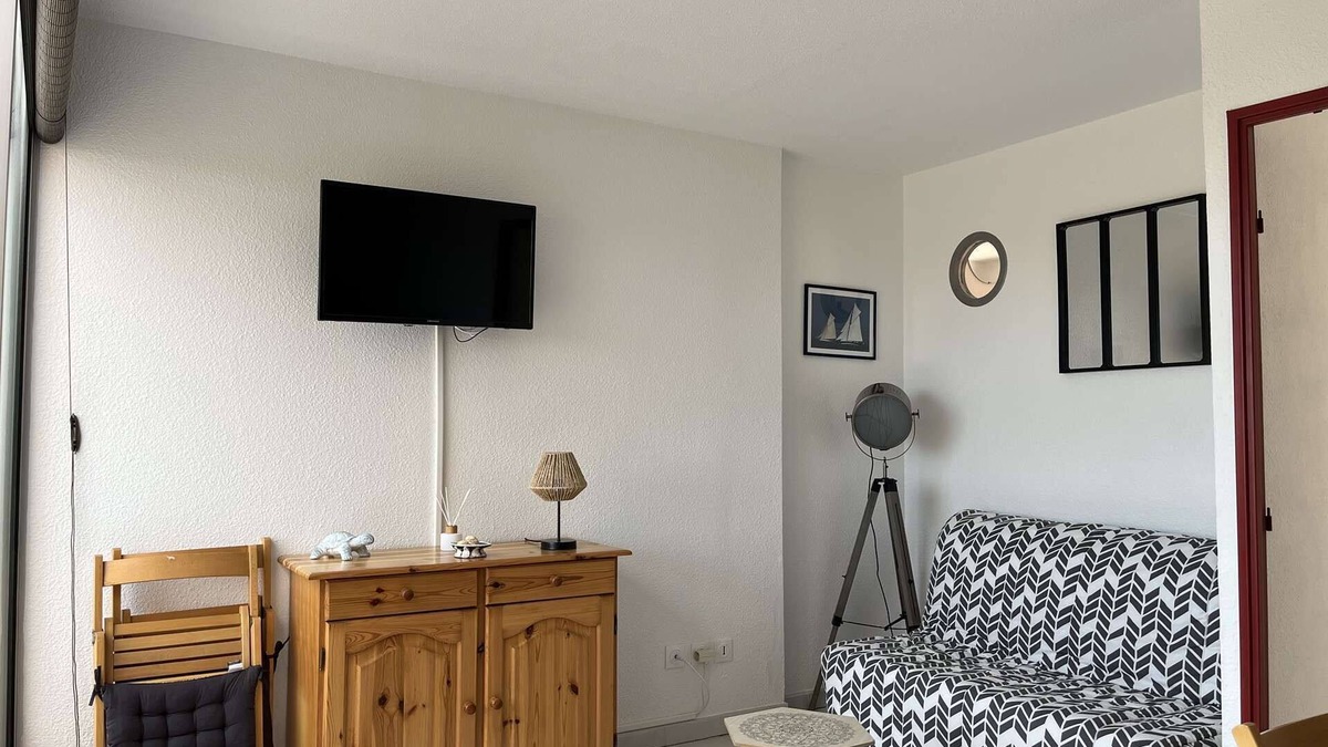 Leucate Apartment | PL080 TB21 Appartement 2 pièces/cabine 6 couchages PORT LEUCATE NATURISME