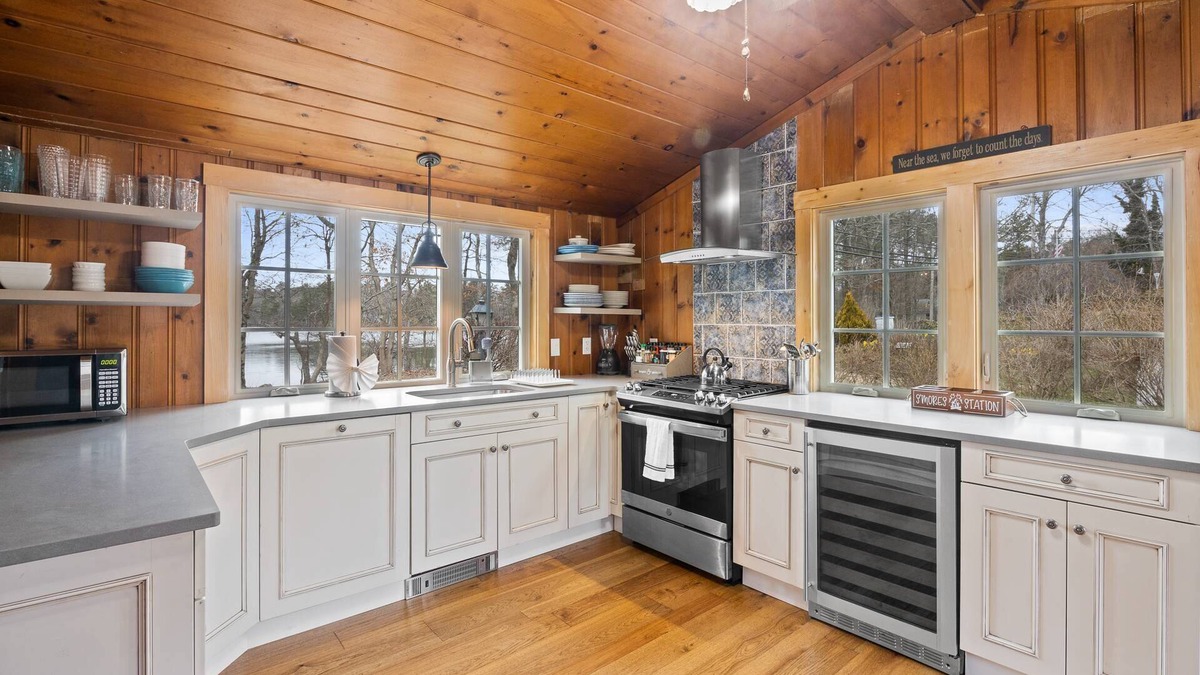 Ponds of Plymouth House | Plymouth Lakeside Getaway with Private Beach Fenced Yard Grill