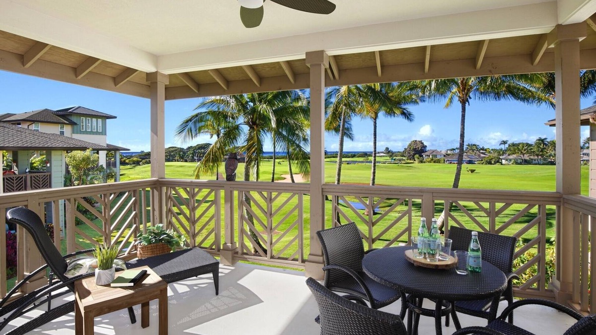 Poipu Condo | Poipu Retreat: 3BR with Ocean & Golf Views, Lanai Sunsets, Pool & Central A/C