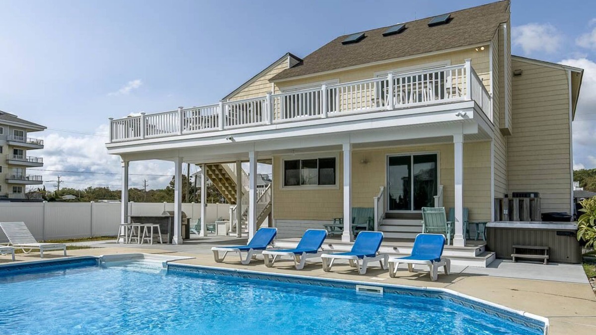 Sandbridge House | Pool by the Sea | 480 ft to the beach | Private Pool and Hot Tub
