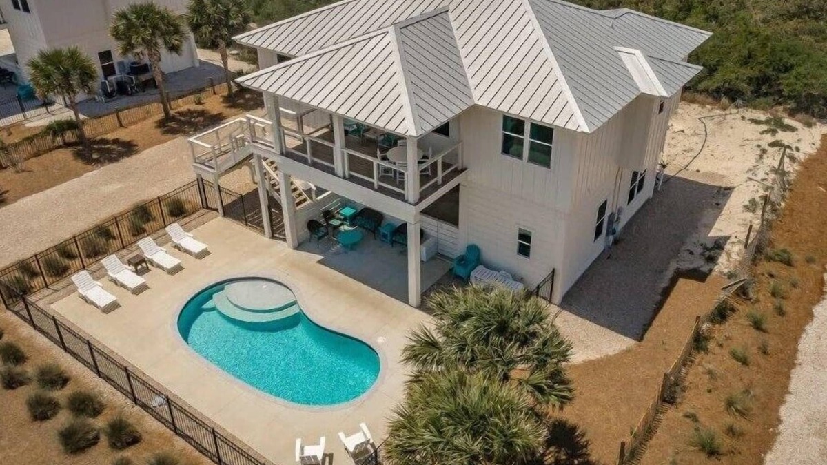 St. George Island House | POOL HEAT FOR FALL! Family Friendly, Private Pool, Game Room & Gulf Views!