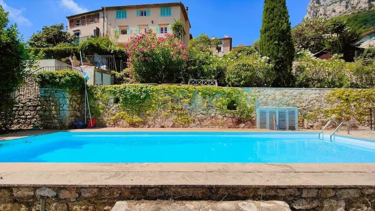 Saint-Jeannet House | POOL, Panoramic VIEW Authentic Village Villa