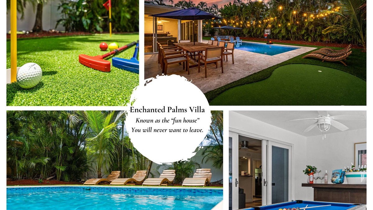 Boynton Beach House | Pool w/Sundeck | Put Put | Ping Pong & Pool Table